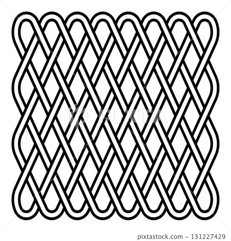 Intricate Celtic knot pattern with interwoven lines decorative elements Intricate Celtic knot pattern with interwoven lines decorative elements 131227429