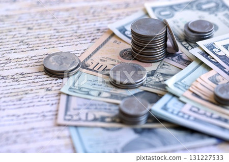 The American Recovery and Reinvestment Act - Government Concept. Money and Constitution The American Recovery and Reinvestment Act - Government Concept. Money and Constitution 131227533