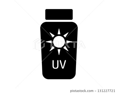 Sunscreen icon monochrome Sunscreen icon monochrome 131227721