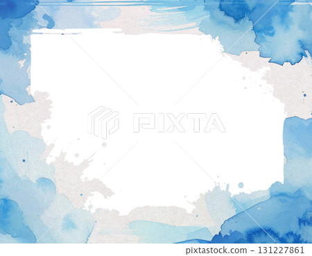 Sky blue paint frame transparent background 01 131227861
