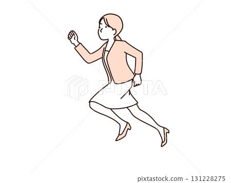 Running, businesswoman is busy Running, businesswoman is busy 131228275