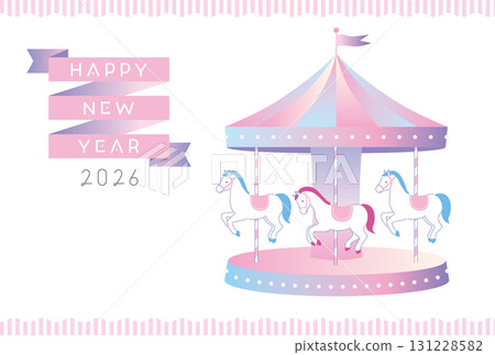 2026年旋轉木馬賀年卡_2 131228582