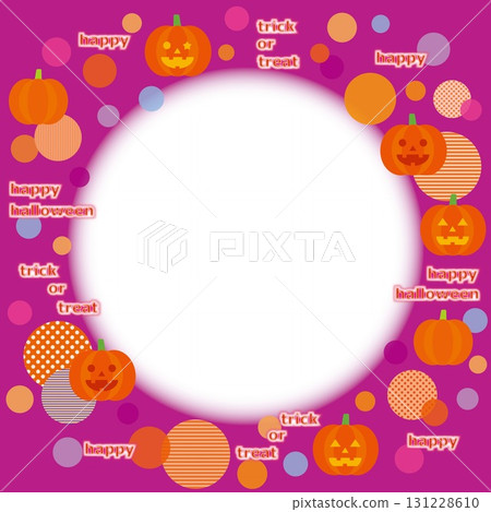 Halloween Frame White Space Jack O'Lantern Pumpkin Halloween Frame White Space Jack O'Lantern Pumpkin 131228610