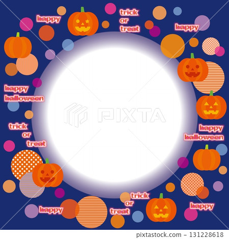Halloween Frame White Space Jack O'Lantern Pumpkin Halloween Frame White Space Jack O'Lantern Pumpkin 131228618