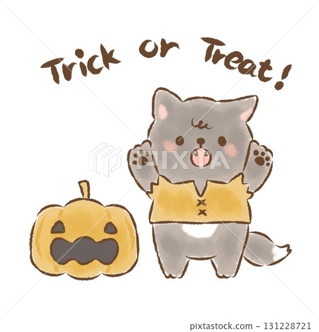 狼先生和南瓜先生的討糖活動 無背景 131228721