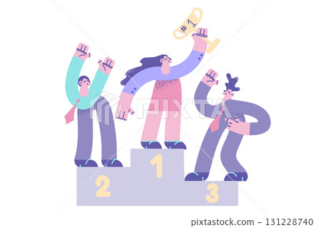 Woman leadership and career leadership concept. 131228740