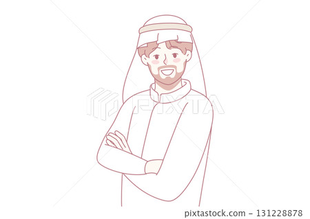 Arabic man in thobe Arabic man in thobe 131228878
