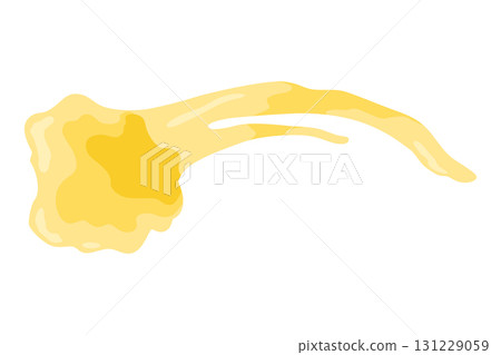 Bubble gum splash. Cartoon chewy sweet candy. Stains and sticky stretchy form. Children bubblegum. Vector illustration 131229059