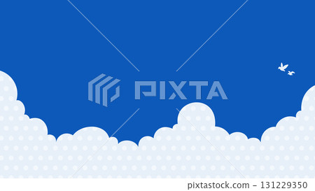 藍天和雲彩例證 131229350