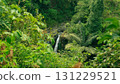 Beautiful natural scenery, tropical rainforest waterfall southeast asia  131229521