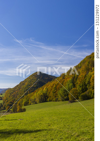 Typical autumn landscape in National park Muranska Planina near Javorinka, Slovakia 131229972
