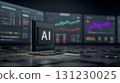 AI semiconductor chips and data analysis represent the future of technology 131230025