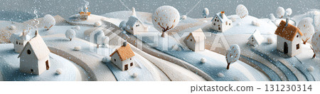 冬季鄉村和鄉村景觀與老房子 131230314