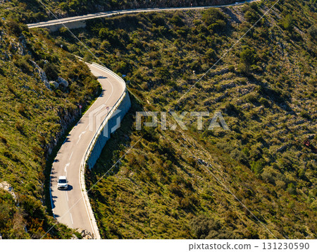 Road in mountains landscape, Spain 131230590