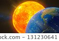 Earth and Sun in Space 131230641
