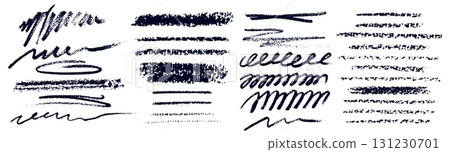 Brush crayon scribble collection 131230701