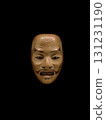 Antique wooden painted Noh mask "Heita" 131231190