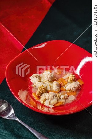 Traditional Christmas food in Czech Republic - fish soup 131231508