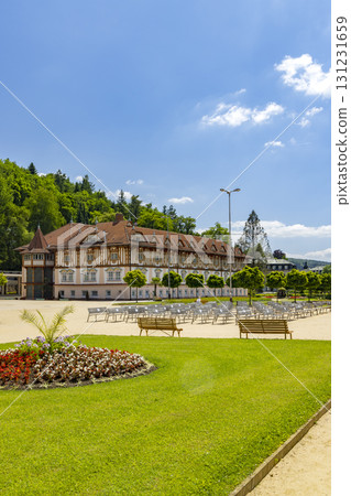 Luhacovice, picturesque spa town in Southern Moravia, Czech Republic 131231659