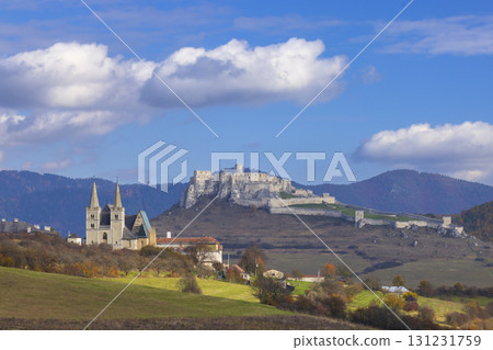 Medieval Spis Castle and Church in Spisske Podhradie Slovakia Medieval Spis Castle and Church in Spisske Podhradie Slovakia 131231759