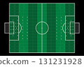 Football soccer field board game. Tabletop play board. 131231928