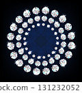Frame circle of diamonds vector 131232052