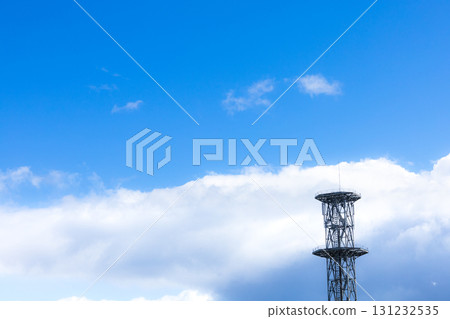 A simple landscape with an image of radiating energy 131232535