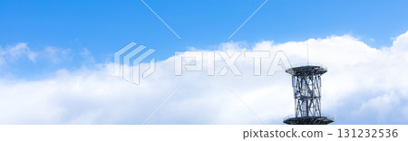 A simple landscape with an image of radiating energy 131232536