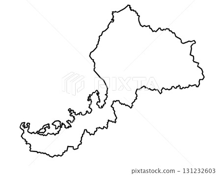 福井縣地圖（空白地圖） 131232603