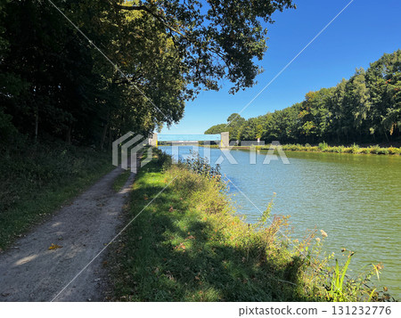 water canal near the city of Herstel, Germany 09.15.2025 131232776