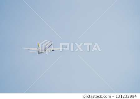 An airplane taking off from Mt. Fuji Shizuoka Airport in Makinohara City (Shizuoka Prefecture) 131232984