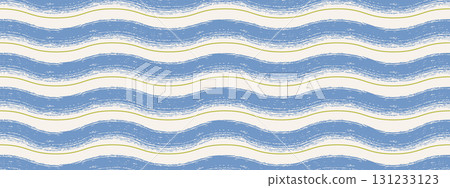 Baby wavy pattern with chalk texture. Hand drawn crayon wave lines for decor, textiles, wallpaper, fabric, and gift wrapping. 131233123
