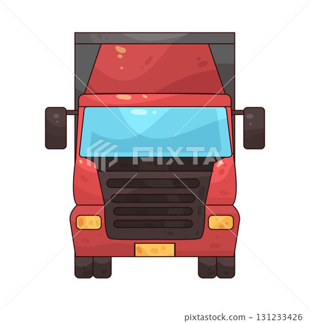 illustration of Container Truck 131233426