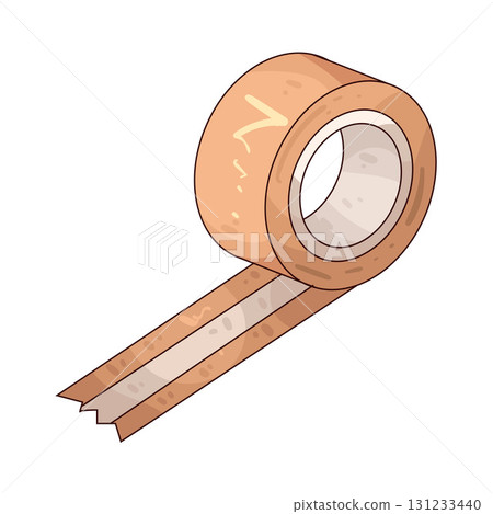 illustration of Packaging Tape illustration of Packaging Tape 131233440