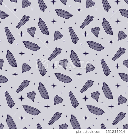 crystals seamless pattern 131233914