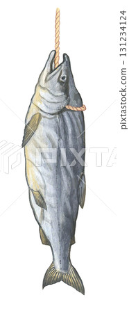 Illustration of aramaki salmon 131234124
