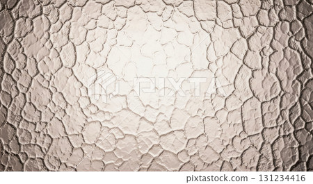 Vintage patterned glass texture with brown and beige abstract surface for decorative background or retro interior design concept 131234416
