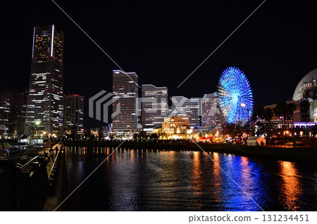 港區未來的夜景 港區未來的夜景 131234451