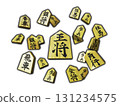 將棋圖（棋子圖/3DCG）白色背景 131234575