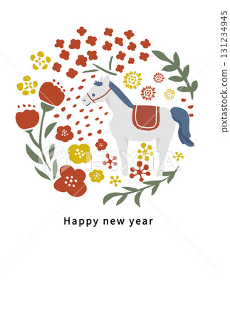 2026年新年賀卡模板 2026年新年賀卡模板 131234945