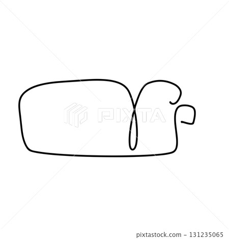 Continuous line drawing Battery icon. Single outline symbol Black outline pictogram on white background 131235065