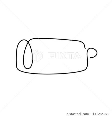 Battery line icon. vector illustration. Battery line icon. vector illustration. 131235070
