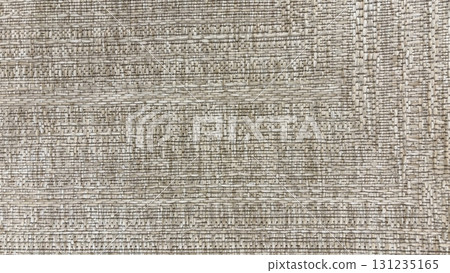 Natural woven fabric texture with geometric pattern in beige and brown tones, rustic handmade textile background Natural woven fabric texture with geometric pattern in beige and brown tones, rustic handmade textile background 131235165