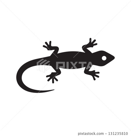 Gecko key house logo symbolizing entrance, security and harmony with nature 131235810