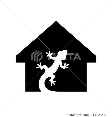 Lizard footprint roof perfect for tropical villa branding and eco safety projects 131235820