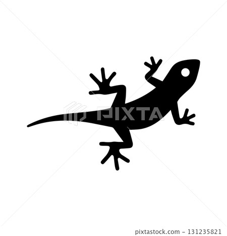 Paw print house logo symbolizing gecko presence and natural home guardianship 131235821