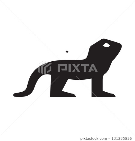 Elegant gecko house outline perfect for architecture, resort and eco brands Elegant gecko house outline perfect for architecture, resort and eco brands 131235836