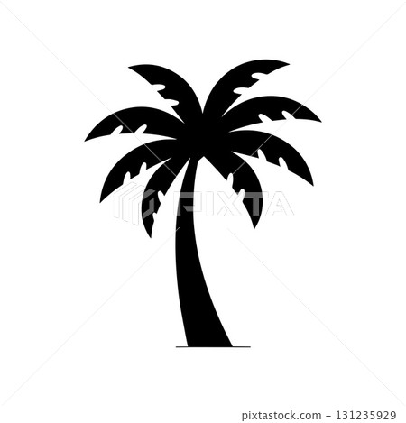 Minimal palm badge symbolizing premium summer retreat and coastal luxury escape Minimal palm badge symbolizing premium summer retreat and coastal luxury escape 131235929
