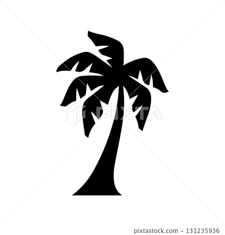 Modern square palm logo perfect for resort branding, social media and packaging Modern square palm logo perfect for resort branding, social media and packaging 131235936