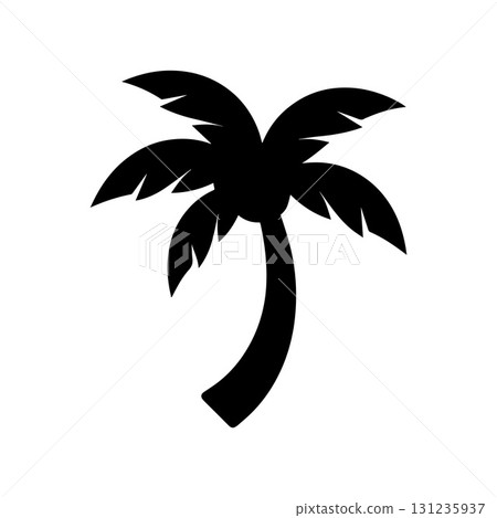 Palm tree framed icon symbolizing order, elegance and summer brand identity Palm tree framed icon symbolizing order, elegance and summer brand identity 131235937